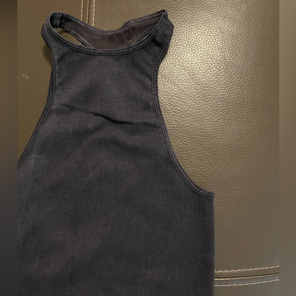 FREE PEOPLE High neck Racer back ribbed TOP - Picture 2 of 6